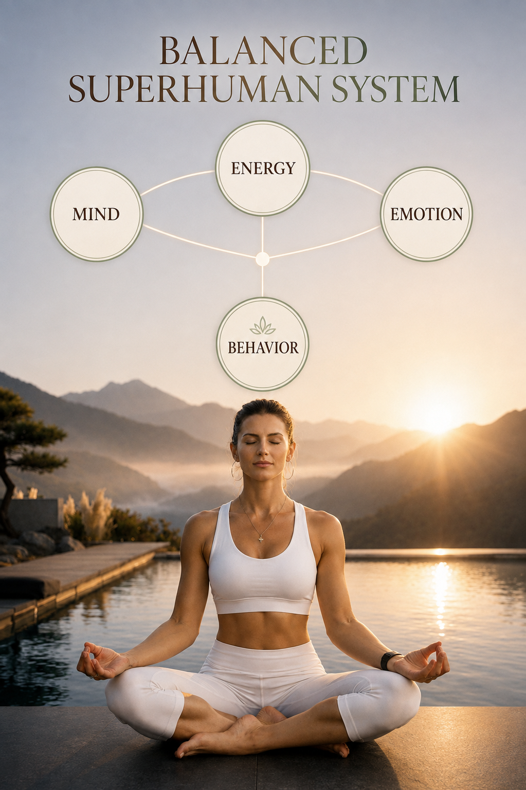 The Balanced Superhuman System connecting Mind, Energy, Emotion and Behavior